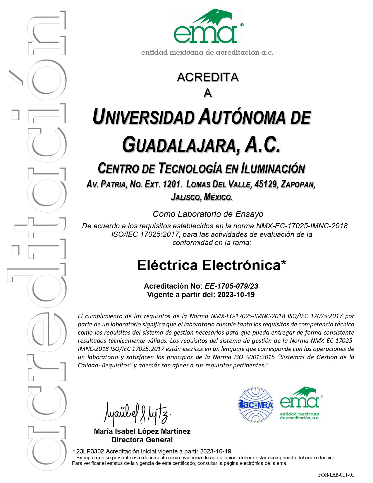 entidad mexicana de acreditación